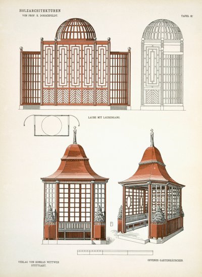 Architecture in Wood, c.1900 by Richard Dorschfeldt